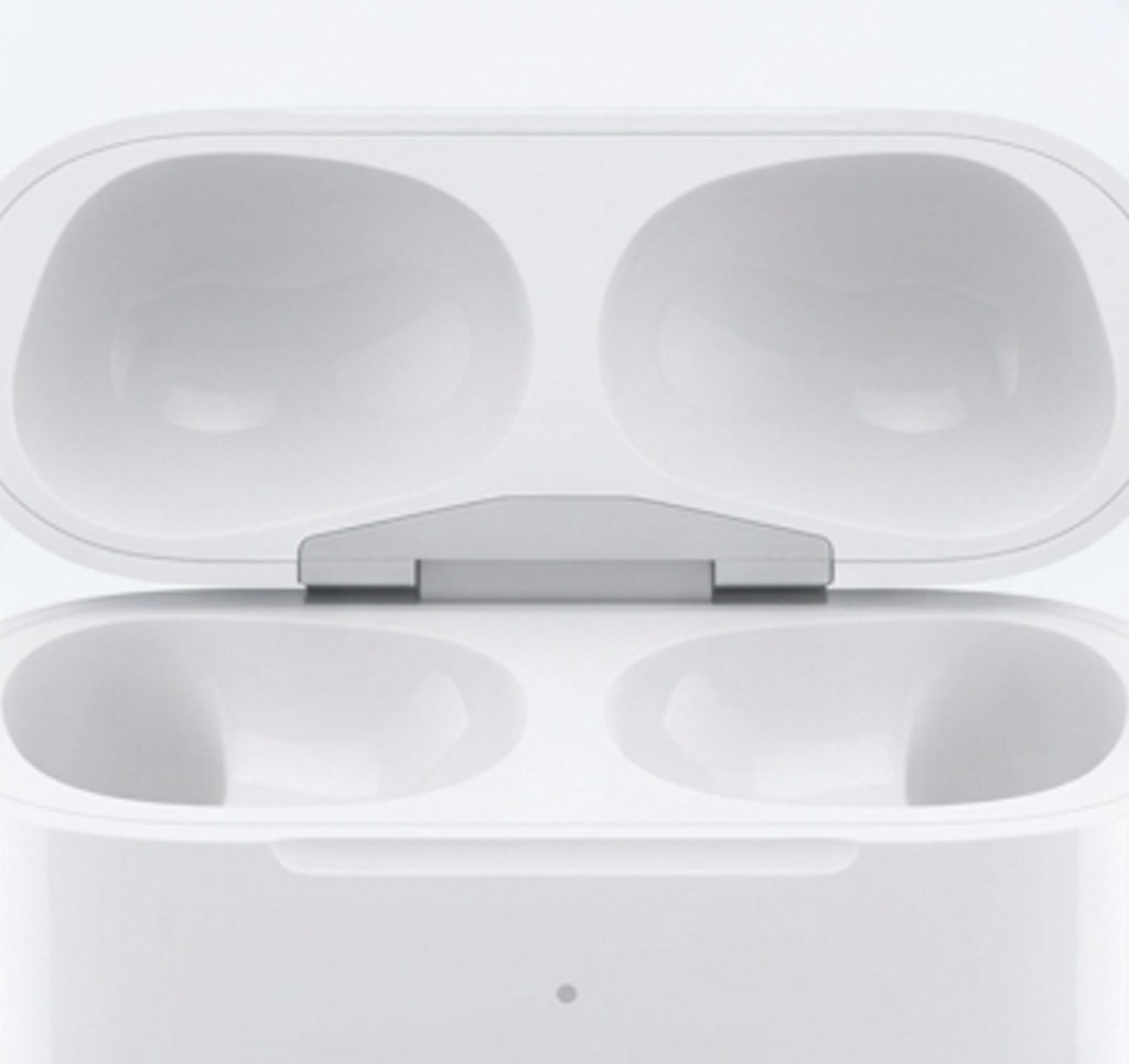 NISTH NB-S01 charging case open showing magnetic earbud slots and LED indicator